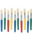 Plastic Handle Jumbo Chubby Paint Brushes for Kids Painting Multipack (12 Pack), Model:Btpb