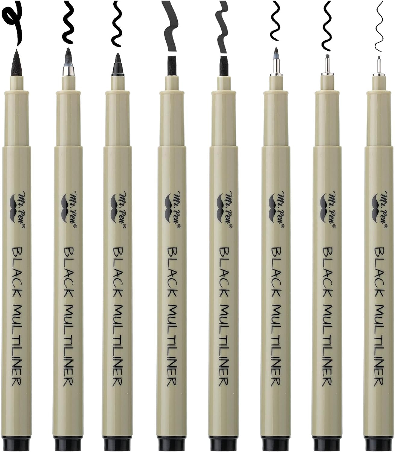 - Drawing Pens for Artists, 8 Pack Black Multiliner/Fineliner Micro Anime/Sketch Pens, Line Art/Inking Pens, Fine Point Bible Journaling Pens