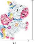 Arts and Crafts for Kids Ages 8-12 - Make Your Own GEM Keychains - 5D Diamond Art Painting by Numbers Kits Girls Kids Ages 3-5 4-6 6-8 Toys Birthday Christmas Gifts Stocking Stuffers