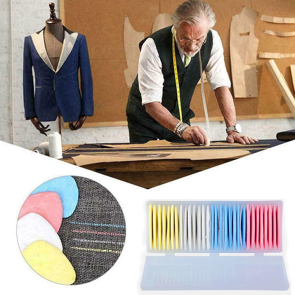 Triangle Tailors Chalk,Sewing Fabric Chalk and Fabric Markers for Quilting,Sewing Supplies Accessories(30 Pieces)