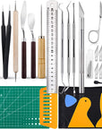 28 PCS Precision Craft Tools Set Vinyl Weeding Tools Kit for Weeding Vinyl, DIY Art Work Cutting, Hobby, Scrapbook