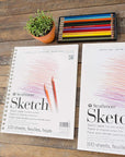200 Series Sketch Pad, 9X12 Inch, 100 Sheets, Tape Bound - Artist Sketchbook for Drawing, Illustration, Art Class Students