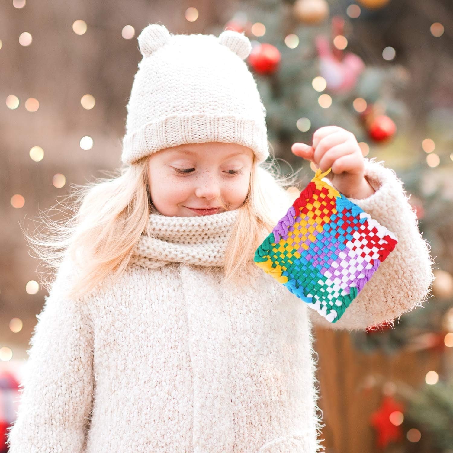 288 Pieces Loom Potholder Loops Weaving Loom Loops Elastic Potholder Loops Weaving Craft Loops Refill with Multiple Colors for DIY Crafts Supplies Favors, Compatible with 7 Inch Weaving Loom