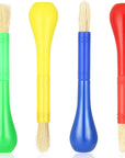 4 Piece Kids Paint Brushes, Jumbo Children'S Paintbrushes Artist Paint Brushes with Easy to Hold Handles Grip Toddler Tempera Paint Brushes Kids Craft Paint Brushes for Kids Painting