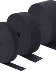 3 Rolls Sewing Stretch Elastic Band Spool, 3/5, 1, 1-1/2 Inch in Width, 5.5 Yards/Roll (Black)