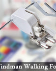 Open Toe Walking Foot W/Guide for Quilting and Sewing Stitch through Multiple Layers for Brother Singer Janome Sewing Machines