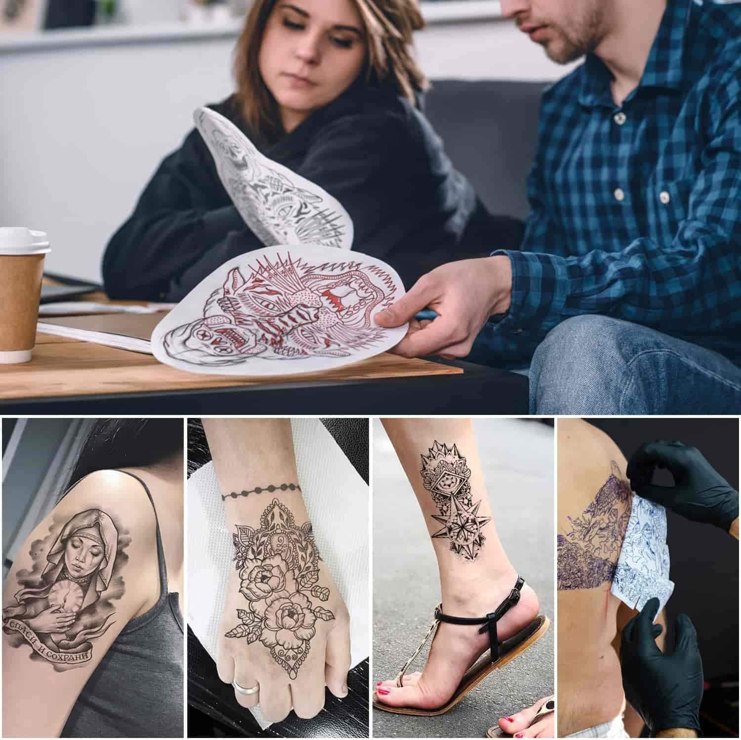 38 Sheets Tattoo Transfer Paper, Stencil Paper for Tattooing, 8 1/4" X 11 3/4"