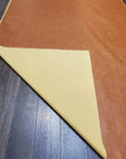 Cognac British Tan Faux Vegan (Peta Approved) Leather Synthetic Pleather 0.9 Mm 1 Yard Cut (36 Inch X 54 Inch) Smooth Upholstery (Cognac) ™