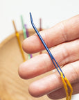 10Pcs Yarn Darning Tapestry Needle,Large Big Eye Weaving Needle Bent Needles with Aluminum Storage Tube