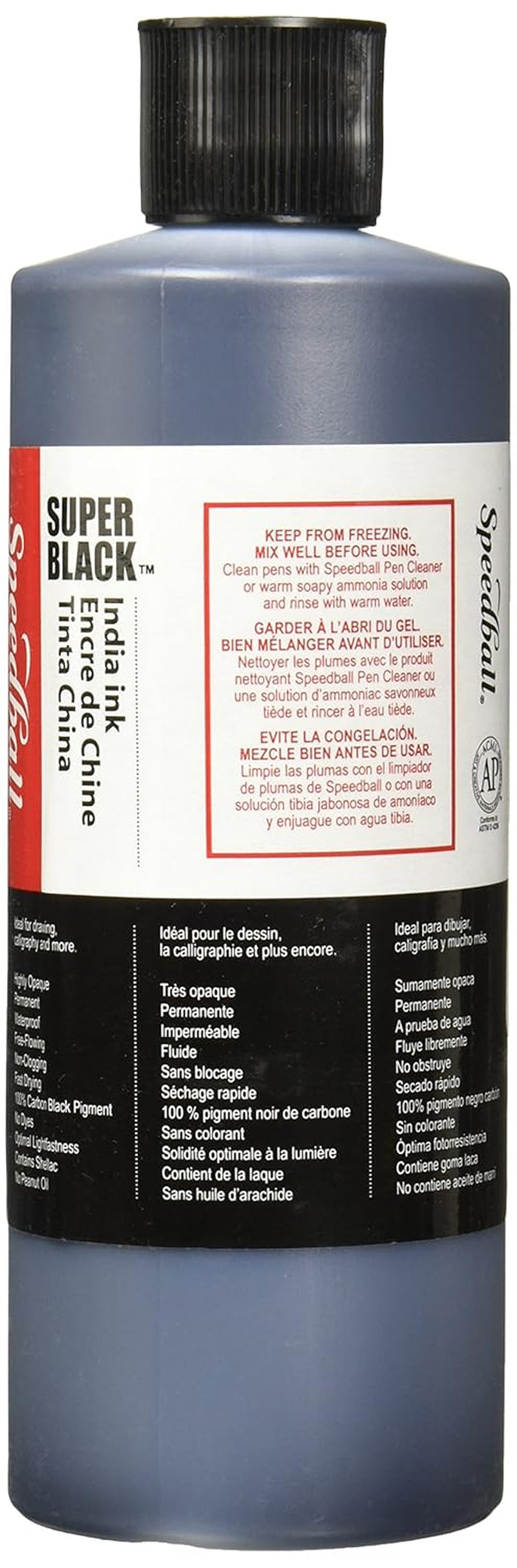 - 3378 Super Black India Ink, 1 Pint - 404696