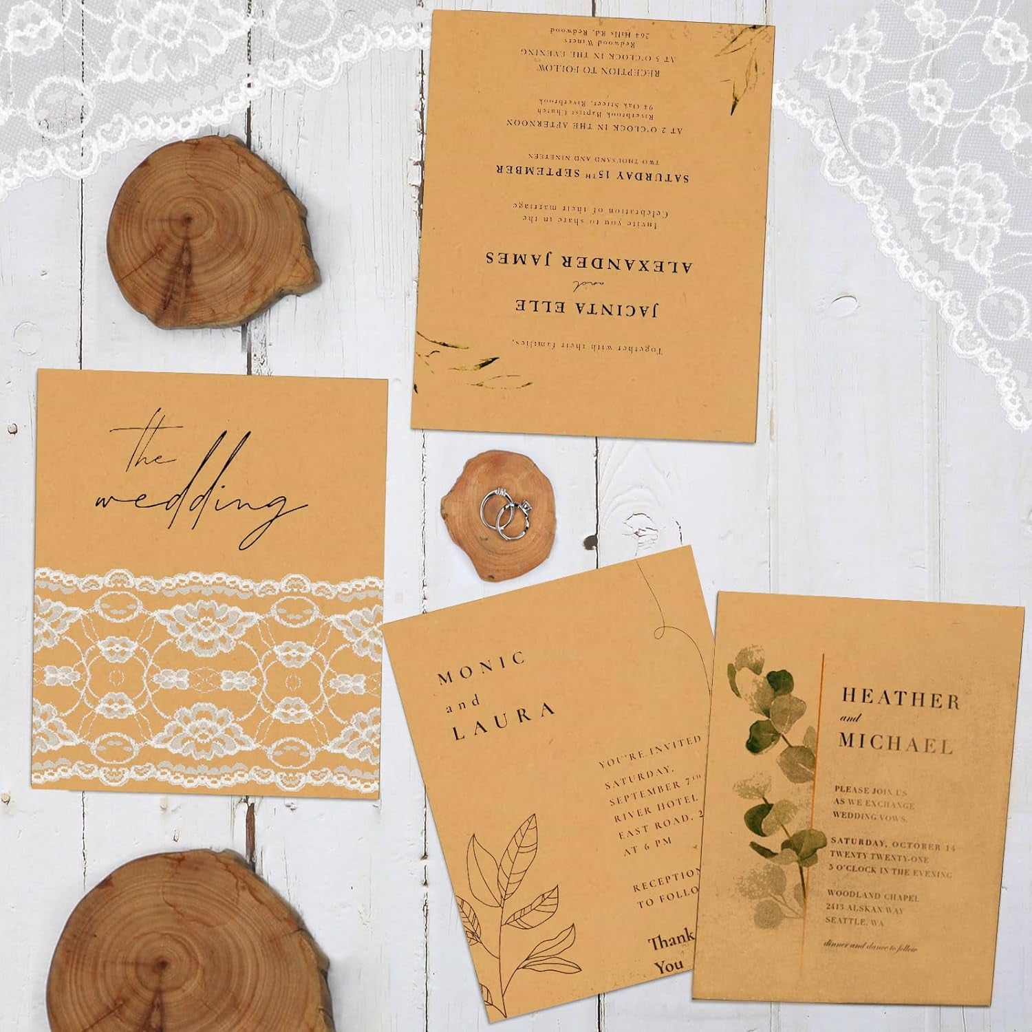100 Sheets Light Brown Cardstock 8.5 X 11 Kraft Paper,  80Lb Card Stock Printer Paper for Invitations, Menus, Crafts, DIY Cards