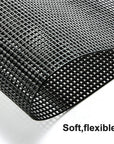 4 Pieces 7 Count Black Plastic Mesh Canvas Sheets for Embroidery, Acrylic Yarn Crafting, Knit Crochet Projects and Make Aquarium Dividers (10.5 X 13.5 Inch)