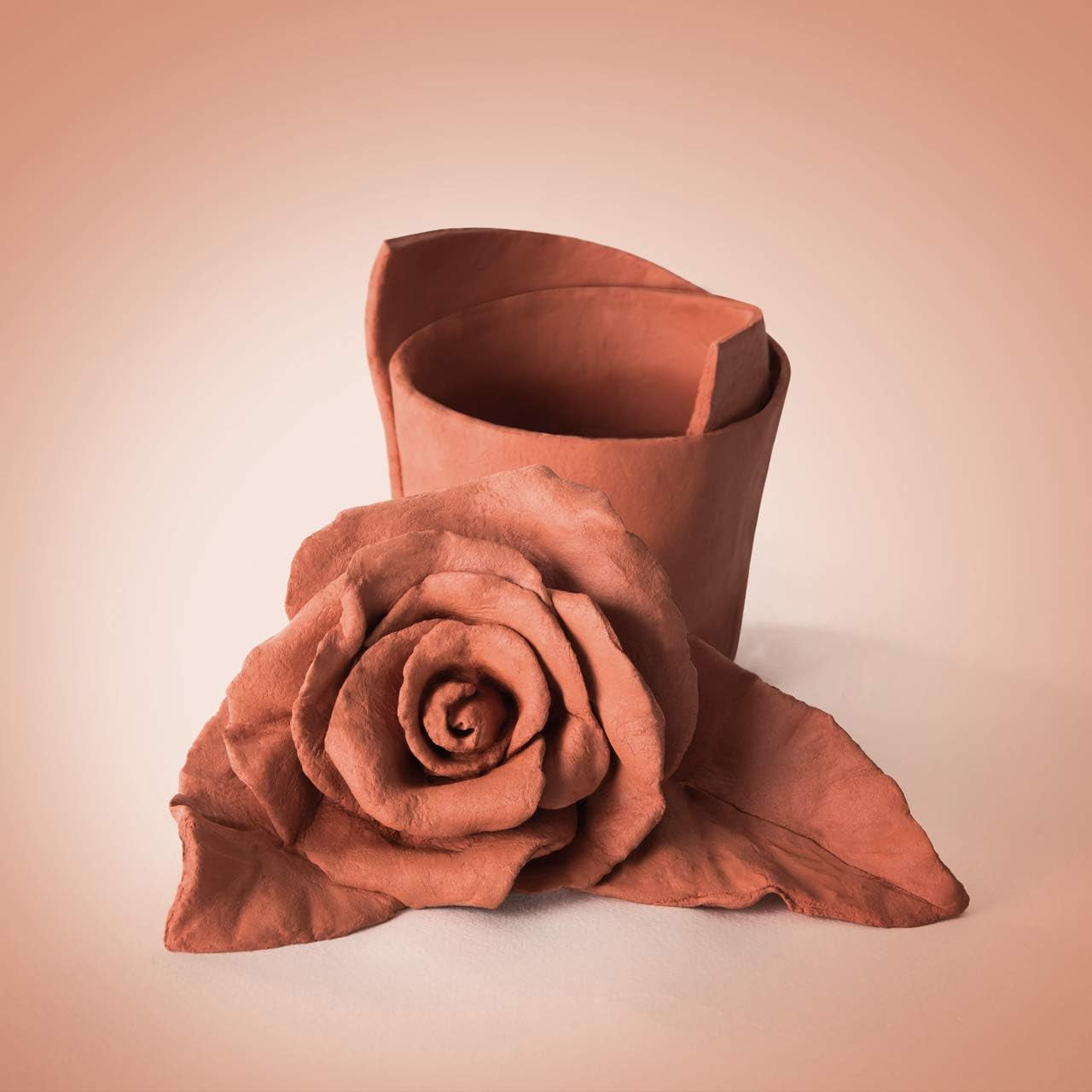 DAS Air-Hardening Modeling Clay - Terra Cotta Clay 2.2Lb Block - Pliable Air Clay for Sculpting and Coating - Easy to Use Air Dry Modeling Clay - Molding Clay for Sculpting and More