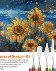 5Pcs Palette Knife,Stainless Steel Spatula Palette Knife Set, Pallet Knife,Painting Knives,Oil Painting Accessories for Oil, Canvas, Acrylic Painting by