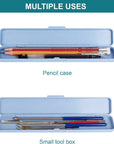 Small Pencil Box - Plastic Pencil Case - Pencil Cases for Adults,Pencil Case Aesthetic,Multipurpose Brushes Box, Cosmetic Pencil Cases,Travel Toiletry Cases