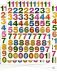 Colorful 0-9 Number, 10 Sheets Self-Adhesive Glitter Metallic Foil Reflective Sticker Decorative Scrapbook for Kid, Birthday Party, Photo, Card, Envelope, Diary, Album. Each Number 0.5 Inches High