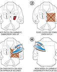 Cartoon Comic Patch Iron on or Sew on Embroidered Applique Patch Collection 4 Pcs