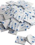 120 Pack Square Double Sided Foam Tape Strong Pad Mounting Adhesive Tape (White)