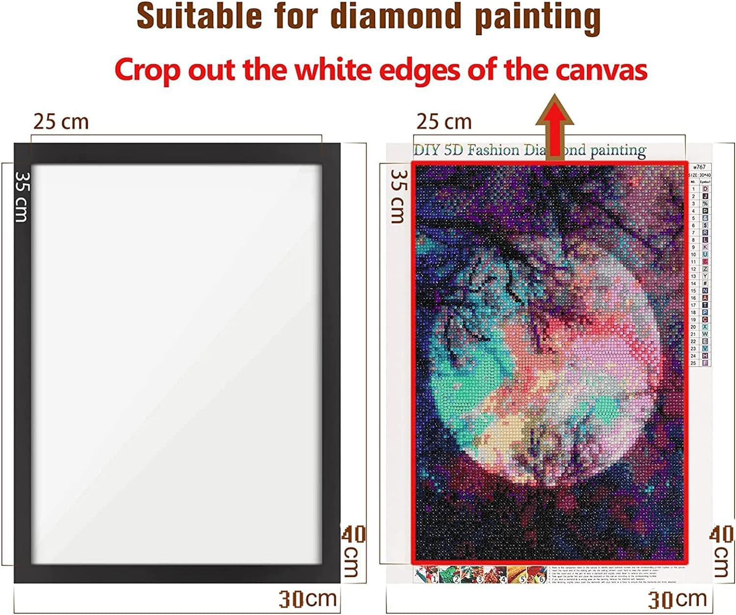 Diamond Painting Frames 12X16In/30X40Cm, Magnetic Diamond Art Frame Self-Adhesive (4 Pack)