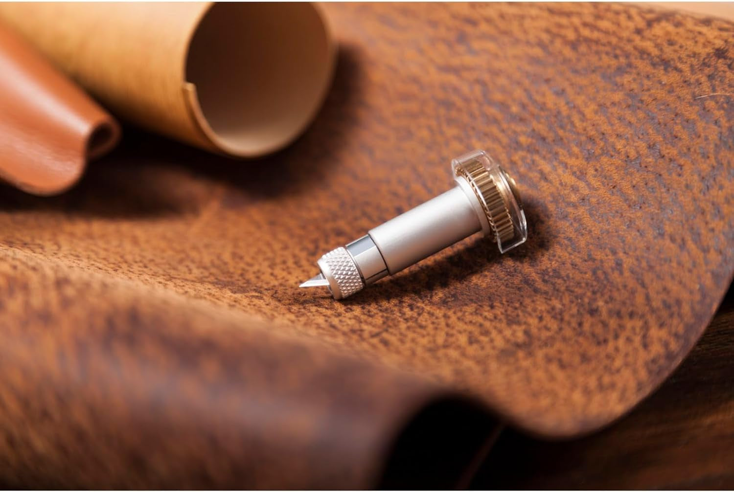 Knife Blade and Drive Housing, Hard and Durable Cutting Blade, Cuts Wood, Leather, Chipboard & More, Create Puzzles, Models, Leather Goods, Compatible with  Maker Cutting Machine