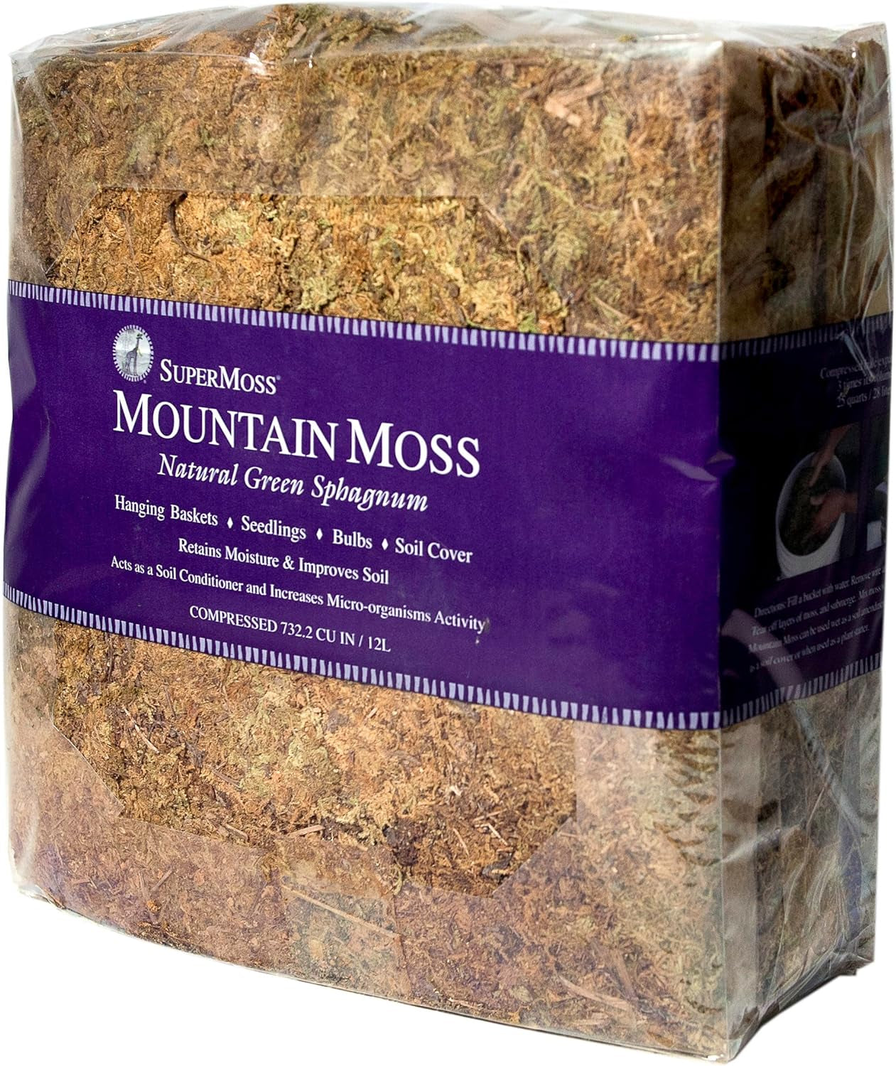 (23825) Mountain Moss Dried, Natural, 5Lb Small Bale