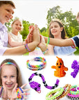 15000+ Rubber Loom Bands, Mega Rubber Bands Bracelet Kit,Loom Bracelet Making Kit with 3 Layer Container,30 Colors,380 Beads,30 Charms,Clips, Hooks Tools for DIY Art Craft