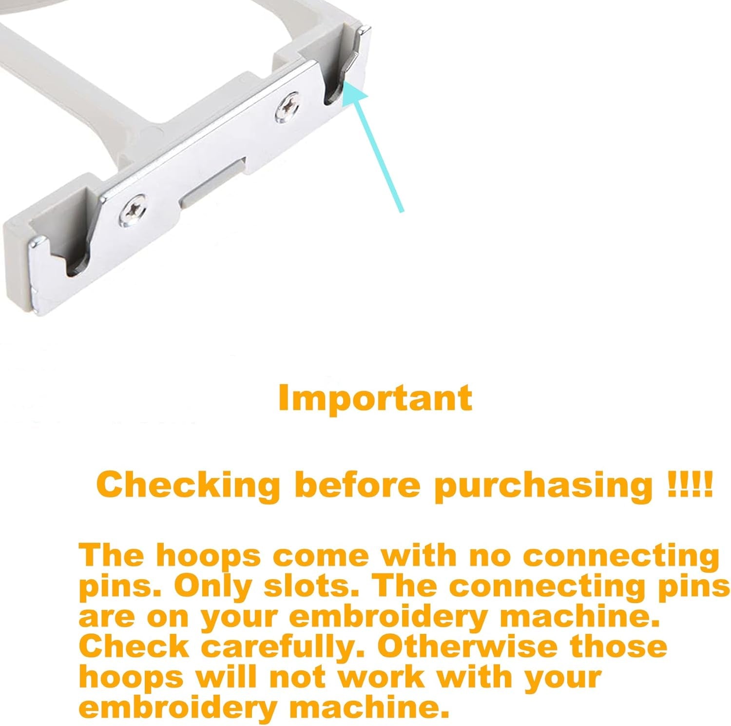 Embroidery Machine Hoop SA444 with 5"X7" Embroidery Area for Brother PE800 PE780D PE770 PE700 PE750D SE1900/1800 Innovis 1250D/1200 & Babylock Accord /Emore /Ellure