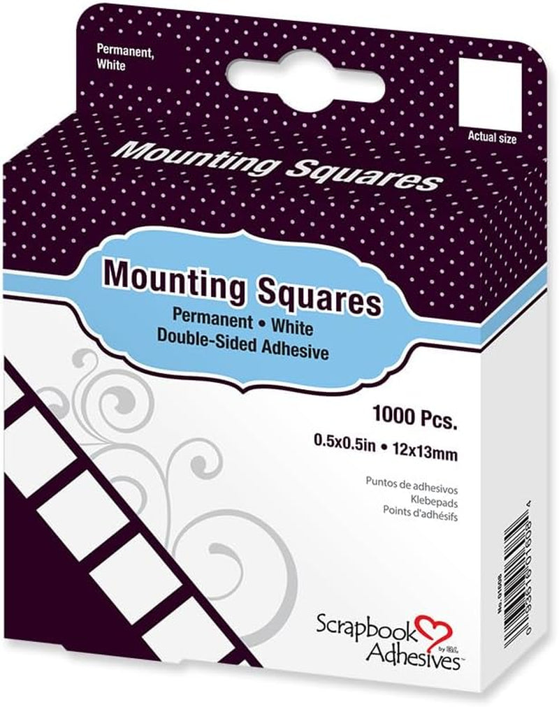 by 3L Mounting Squares Permanent, White