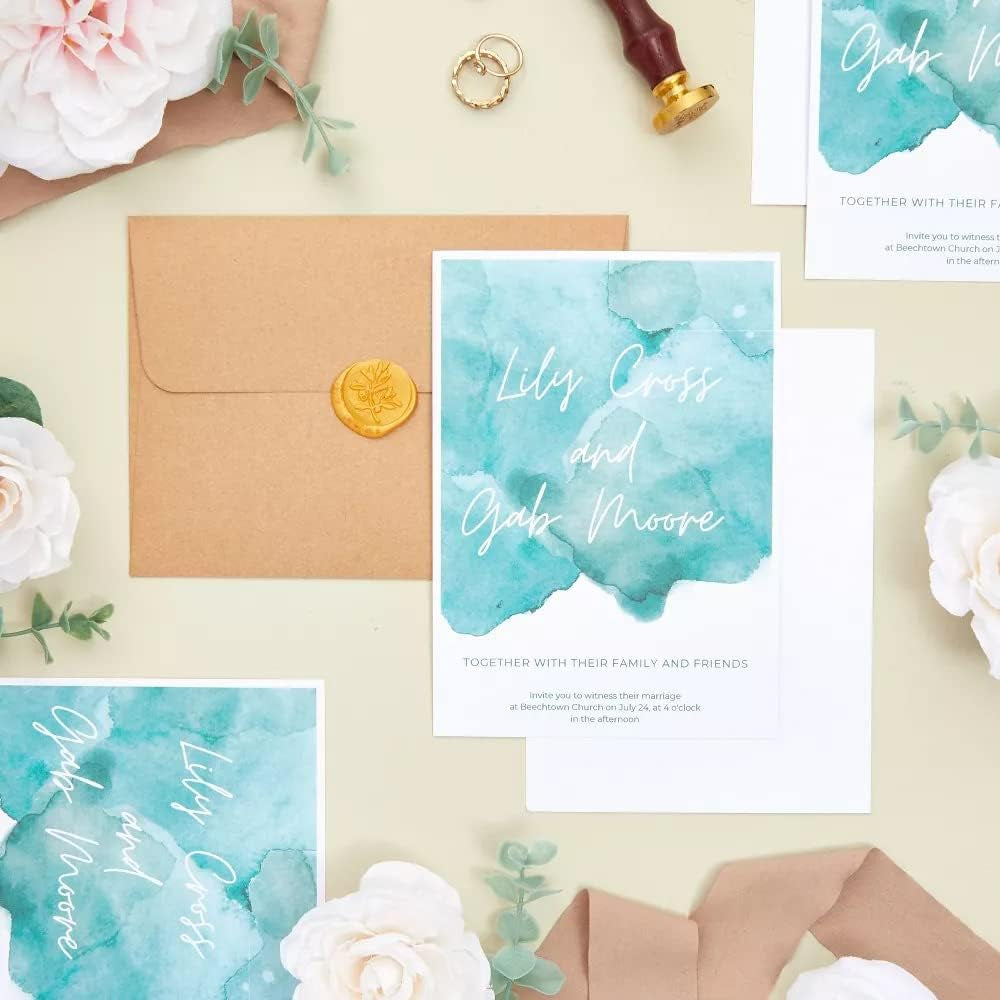 White Thick Paper Cardstock - 80 Lb Card Stock (216 Gsm) | 8.5 X 11 Inch | 50 Sheets | Heavyweight Cover Stock for Business Cards, Art, Invitations, Stationery Printing