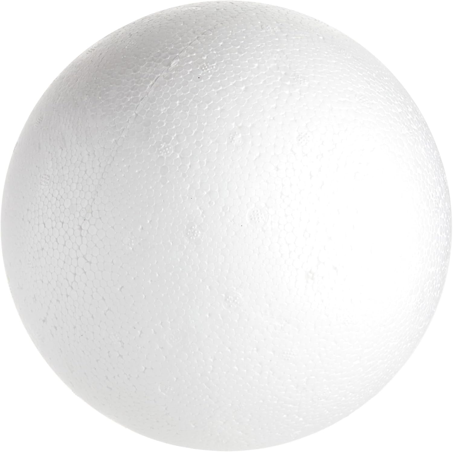 2 Pack Large Foam Balls for Crafts, 7.5 Inch Solid Polystyrene Spheres for DIY Projects, Flower Centerpieces (White)