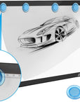 Magnetic A4 LED Artcraft Tracing Light Pad 4 Light Box Ultra-Thin Physical Buttons Control with Memory Function USB Powered Pad Animation,Sketching,Designing,Stencilling X-Ray Viewing W/USB Adapter