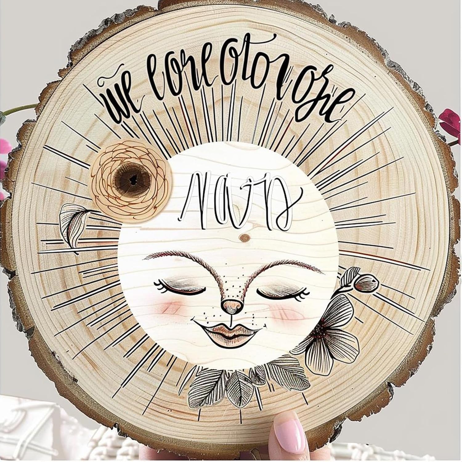2 Pcs Large Wood Slices for Centerpieces 11-12 Inches Wood Rounds for Tables Decor Rustic Wood Circles for DIY Crafts and Wedding Decor round Wooden Discs Wood Slice Ornaments
