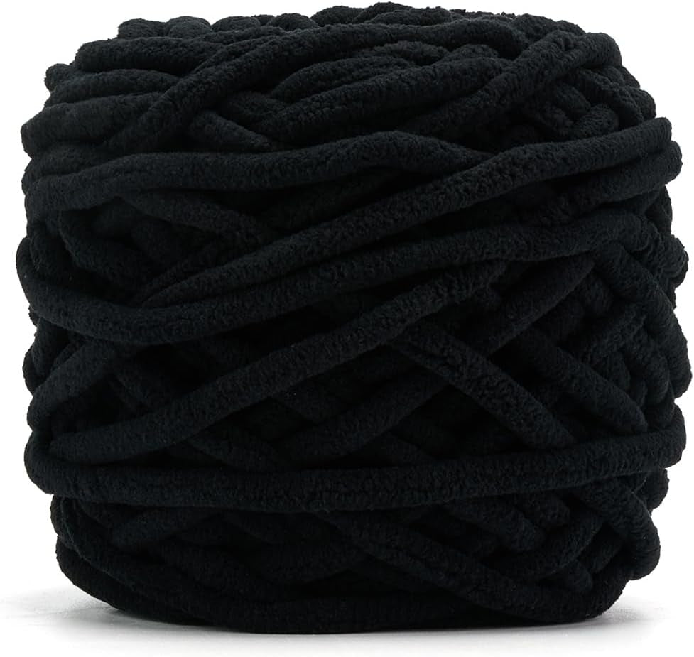 Blanket Yarn 3 Pack of 100G/3.5Oz - White Chenille Yarn 6 Super Bulky - Knitting, Crocheting &amp; Crafts Chunky Yarn