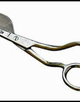6 Inch Stainless Steel Applique Duckbill Scissors Blade with Offset Handle & 6 Inch Machine Embroidery Double Curved Scissors Bundle