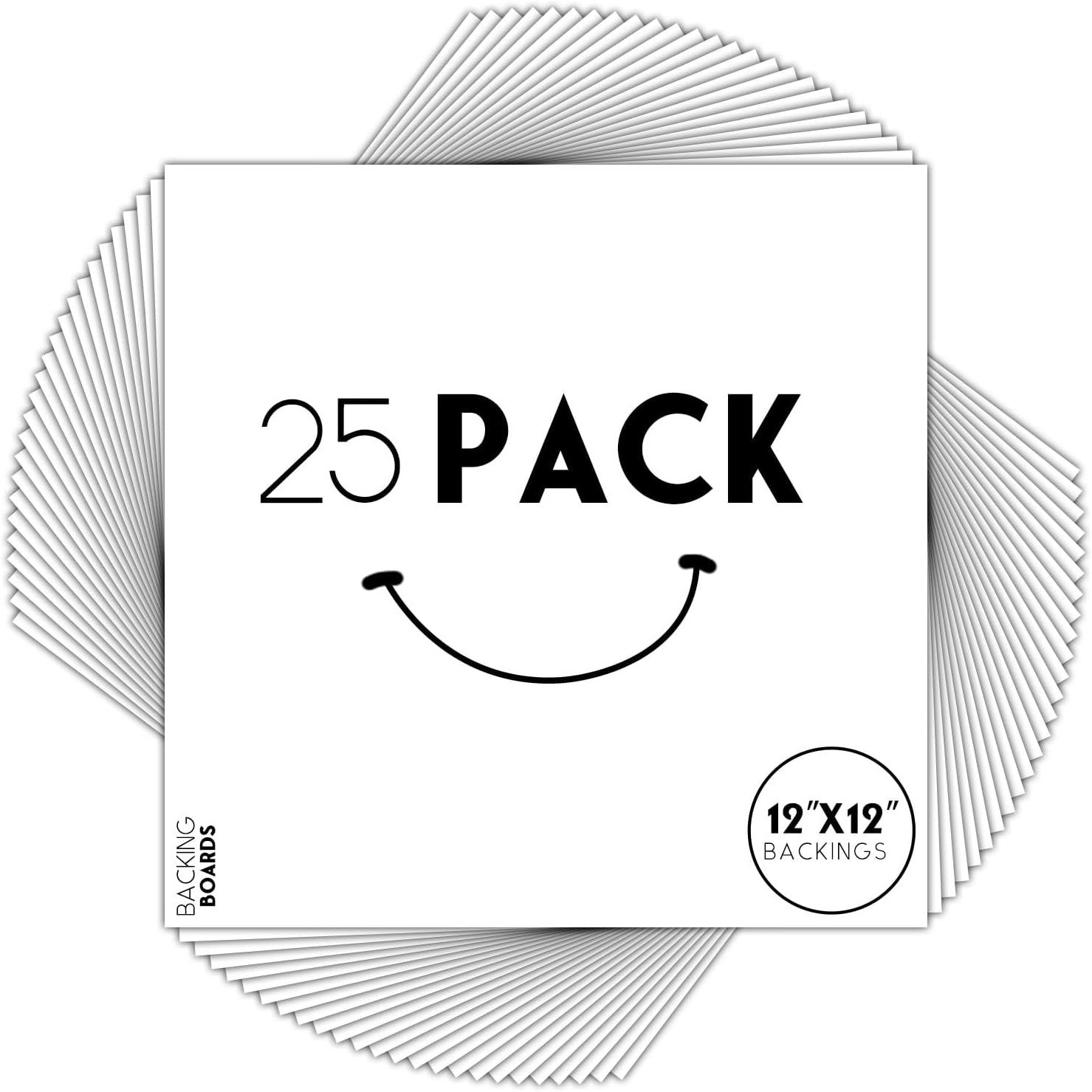 , Pack of 25, 8X10 Backerboards for Framing. Pack Contains 25 Backing Boards