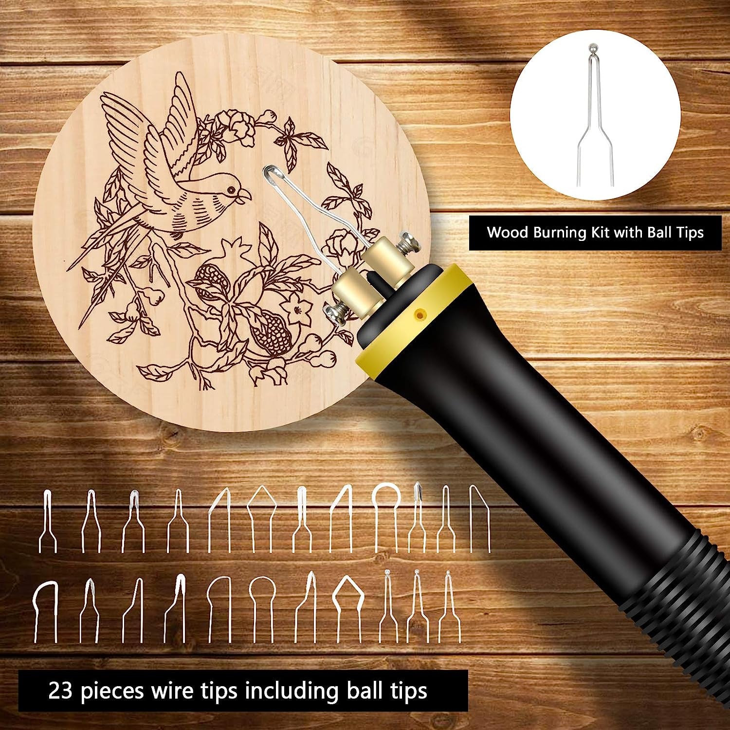 Wood Burning Kit,Wood Burning Tool,Wood Burner Tool,Wood Burning Tips,Pyrography Kit, Wood Burning Kit for Beginners,Wood Burning Kit for Kids,Reminder for Australian Users, USE Voltage 110~127V