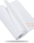 Sticky Self-Adhesive Tear Away Embroidery Stabilizer Backing 12" X 10 Yd Roll - Medium Weight for Napped Fabric & Hoop Less Embroidery