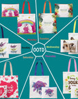 30 Pack Sublimation Blanks Tote Bags, Reusable Grocery Bags DIY Heat Transfer Canvas Tote Bags Cosmetic Makeup Bags Shopping Bags with Customized Color for DIY, Advertising, Christmas Craft