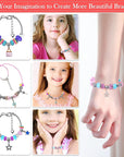 150 Pieces Charm Bracelet Making Kit for Girls, Charm Bracelets Jewelry Making Kit with Beads Bracelets Charms Necklace DIY Crafts Gifts Set for Teen Girls Kids Age 8-12
