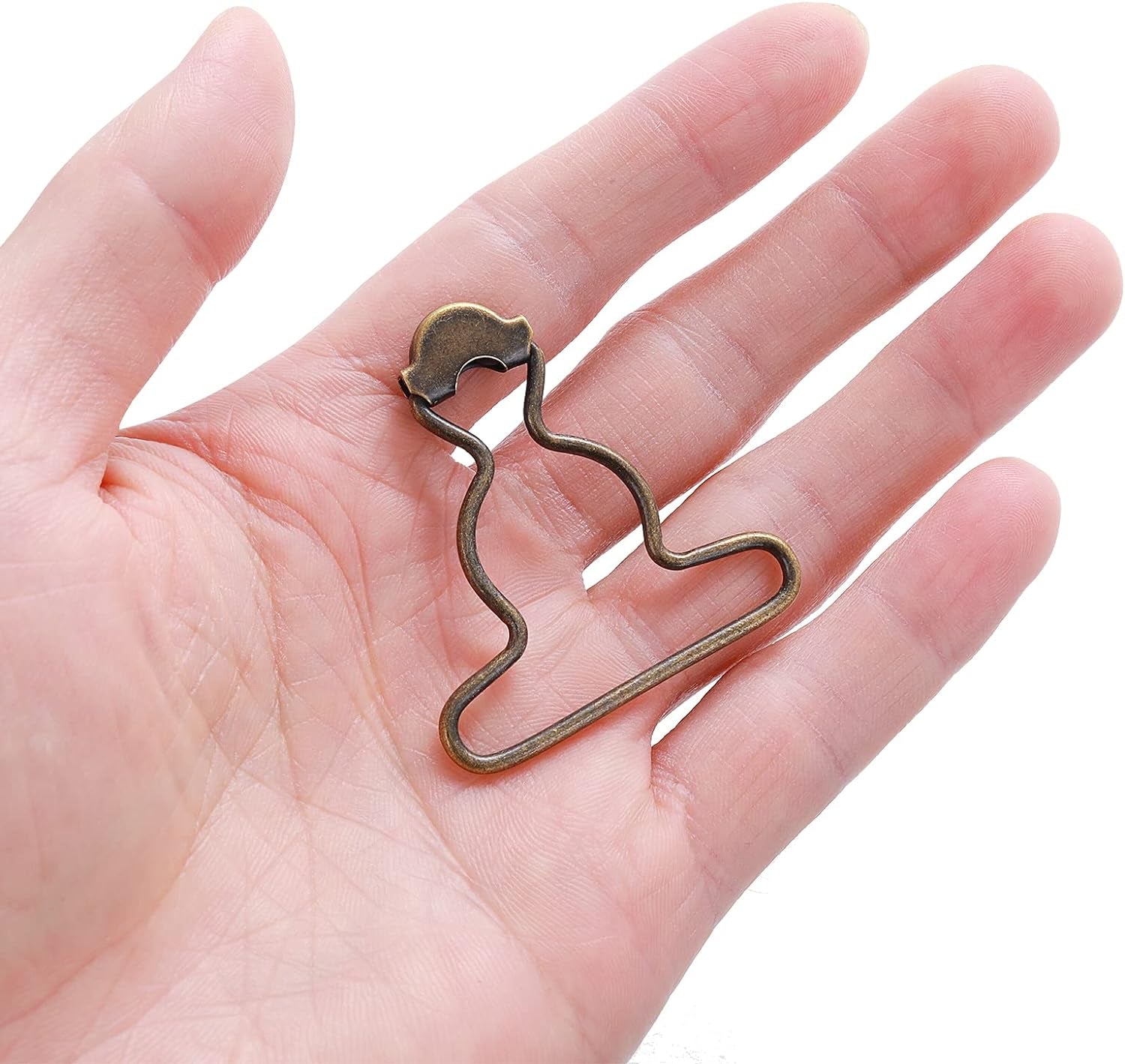 20Pcs Dungaree Suspender Clips Overall Buckles 1.5 Inch Wide Bottom Overall Buckles Clips Replacement for Rompers