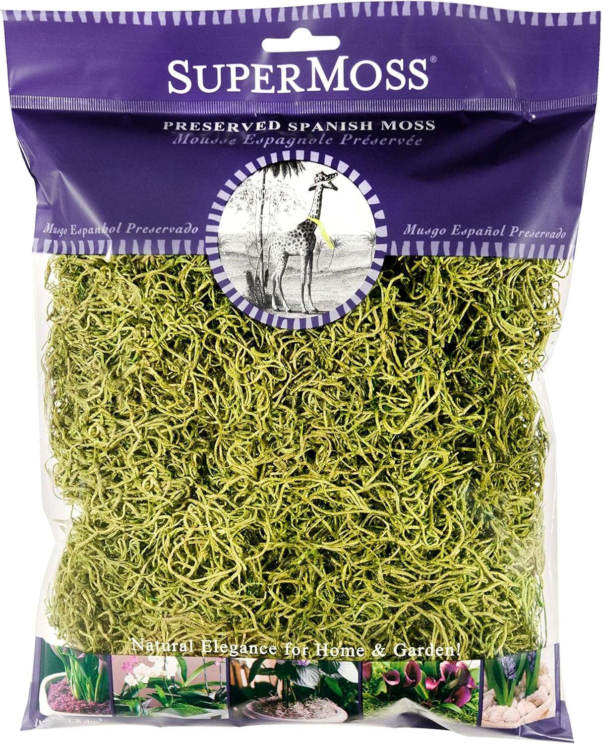 7 59834 26960 1 Moss, 120 Cubic in Bag (Appx. 4Oz), Chartreuse