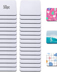 Sublimation Blank Cup Coasters Bulk Square Blank Cup Mat Rubber for Sublimation Transfer Heat Press Printing DIY Crafts 3.93 X 3.93 Inch (50 Pieces)