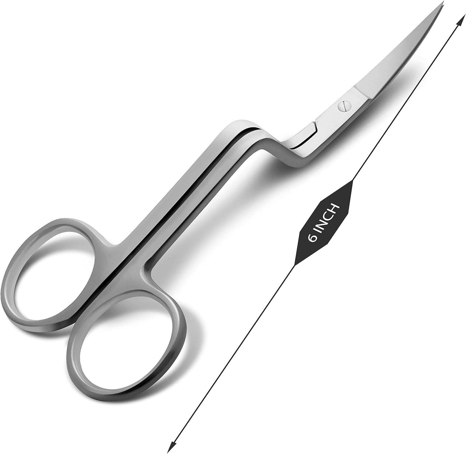 6 Inch Double Curved Scissors – Professional Grade, Multi-Purpose Precision Scissors for Crafting, Embroidery, and Dog Grooming