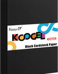 72 Sheets Cardstock for Craft, Black Cardstock Paper A4 Construction Card Stock Paper for Kids Card Making Kids Art Crafts Scrapbooking