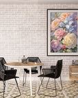 5D Flower Diamond Painting Kits for Adults, DIY Rose Diamond Art Kits, round Full Drill Gem Arts and Crafts Kits for Home Wall Decor Present(16X12Inch)