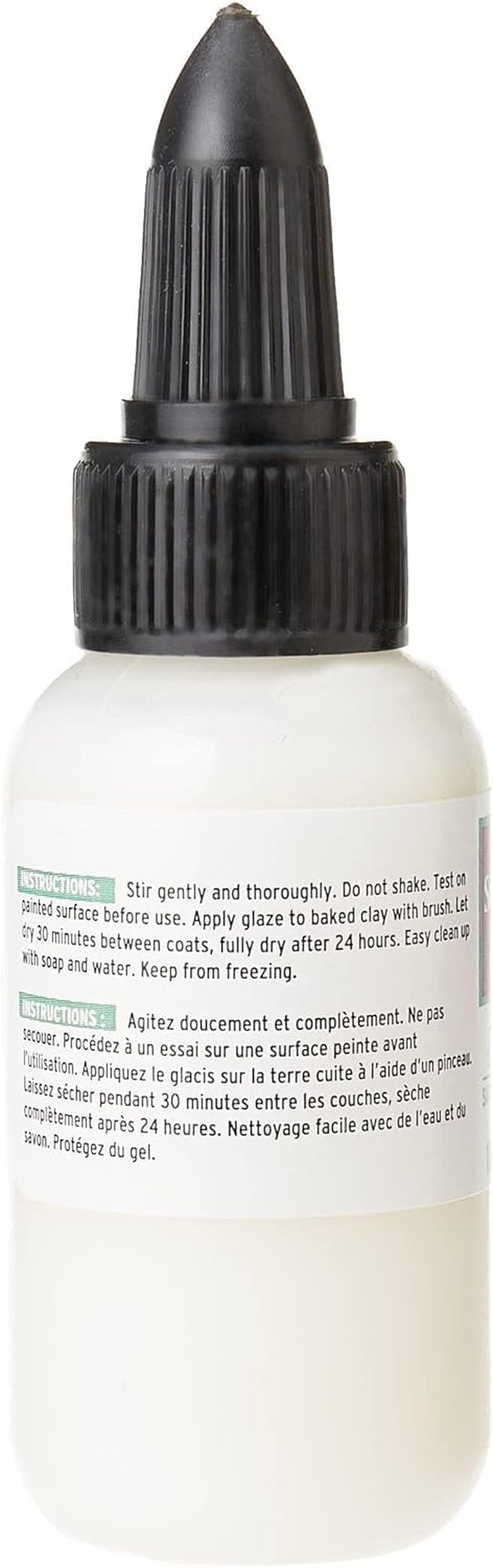 ® Satin Glaze, Non Toxic, 1 Fl Oz. Bottle with Precise Flow Twist Cap. Will Add a Satin Finish to Your Baked Polymer Oven-Bake Clay Creations!