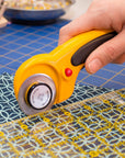 45Mm Rotary Cutter Blades - (15 Pack) Fits Fiskars, Olfa, Martelli Blades and More - Studio Fabric Cutter Wheel for Fabric & Paper