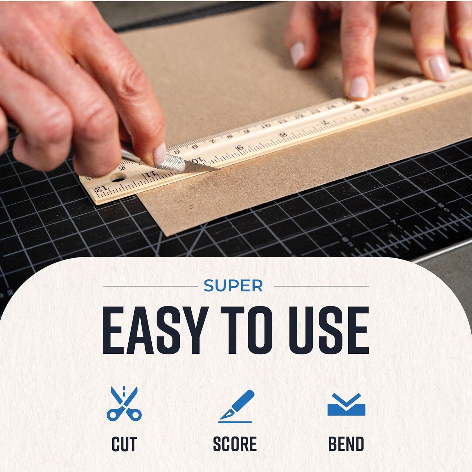 Chipboard Sheets 8.5" X 11" - 100 Sheets of 22 Point Chip Board for Crafts - This Kraft Board Is a Great Alternative to MDF Board and Cardboard Sheets