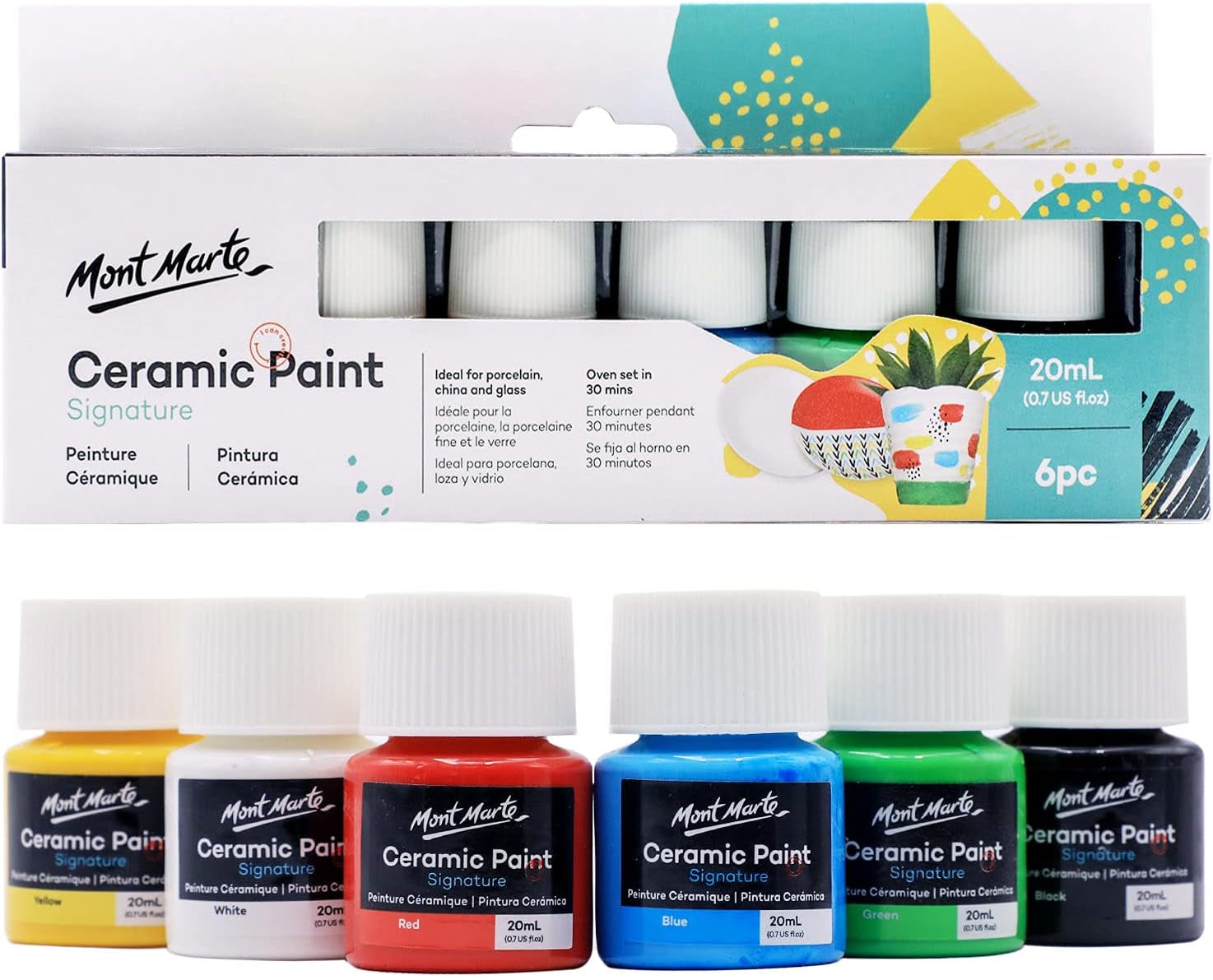 Ceramic Liquid Paint 6Pce X 20Ml