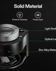 30X Rechargeable Loupe Magnifier with White LED Light and UV Light, Portable Magnifying Glass with Optical Glass Lens & Scale for Jewelry, Textile, Gems, Stamps, Coins and Plants